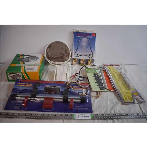 Makeup Mirror, Vehicle Hanger, and Misc