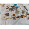 Image 4 : Collection of Pins, keychains, and costume jewellery
