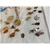 Image 5 : Collection of Pins, keychains, and costume jewellery