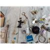 Image 7 : Collection of Pins, keychains, and costume jewellery