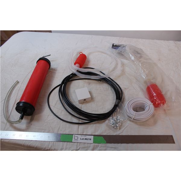 Misc. Items; wiring, siphon, pump