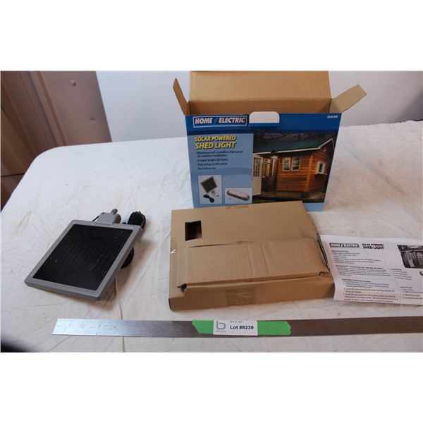 Solar Powered Shed light