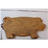 Image 3 : misc. Items; wooden pig, cleaning brushes, turkey baster