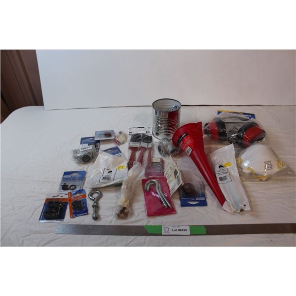 misc. Items; mask, funnel, paint brushes