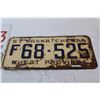 Image 2 : Vintage licence plates, 57 sask, and others