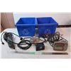 Image 1 : misc. Items, recycle bins, angle grinder, power outlet