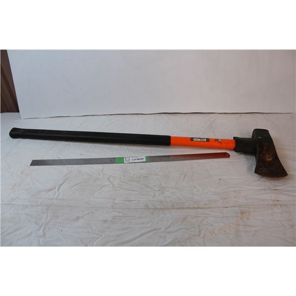 *Axe with rubber grip