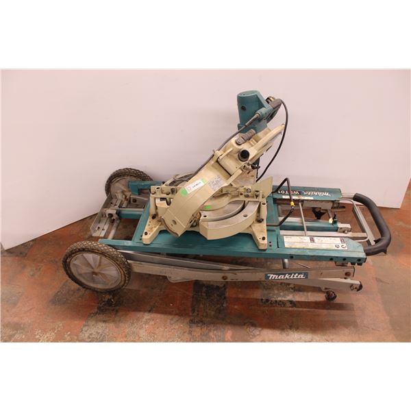 *Makita compound miter saw on wheels (working)