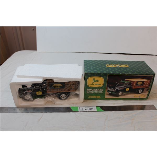 Die cast John deer 1957 Chevy stake truck
