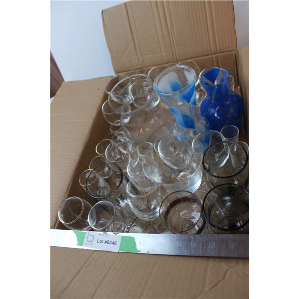 Various stemmed glassware