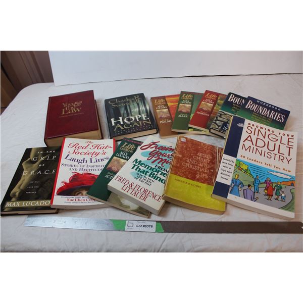 Lot of books; Self-Help and Religion