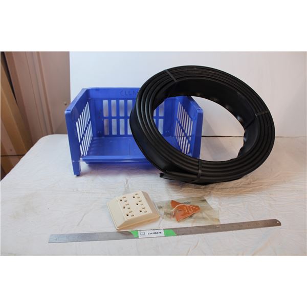 Lawn edging, plastic storage, air fresheners