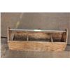 Image 1 : *large wooden tool box with metal handle
