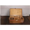 Image 1 : *large wooden compartmentalized chest 32”x18”x14”