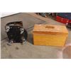 Image 4 : *homemade wooden tool box, wooden handled screwdrivers, wheeled bench