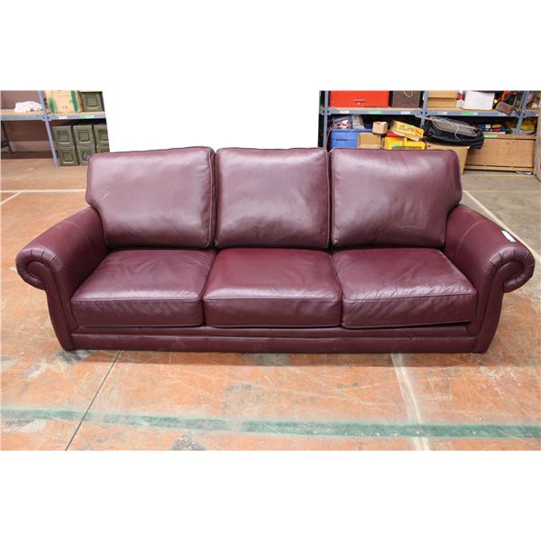 *Burgundy Couch - 7 feet long