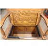 Image 2 : *Entryway wooden bench with storage and mirror 74”x25”x14.5”