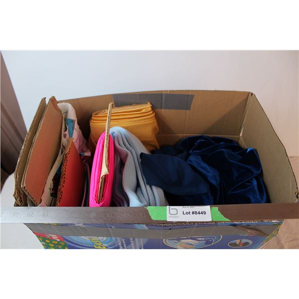 Box of various fabrics