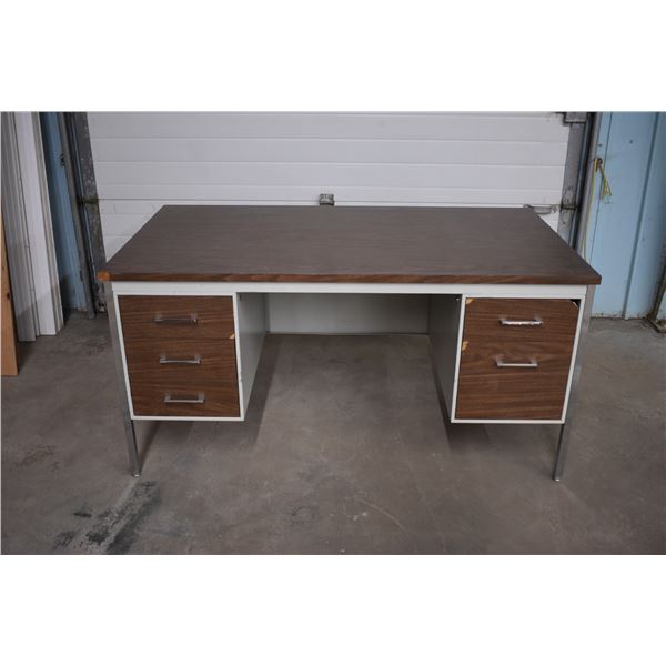 *5 Drawer Heavy Metal Office Desk (34" x 60" x 30" H)