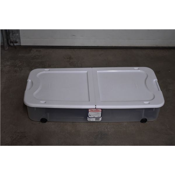*Sterilite Plastic Storage Container on Wheels (39  x 20 )