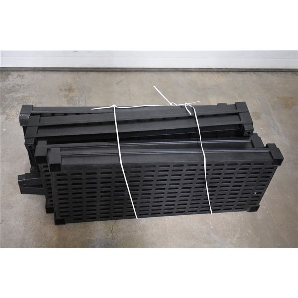 *5 Tiered Plastic Shelving Unit (3' Wide)