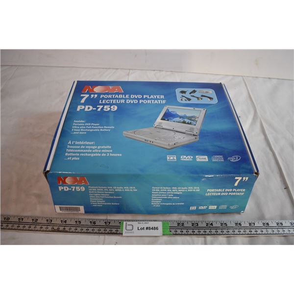 Portable DVD Player (Appears Unused)