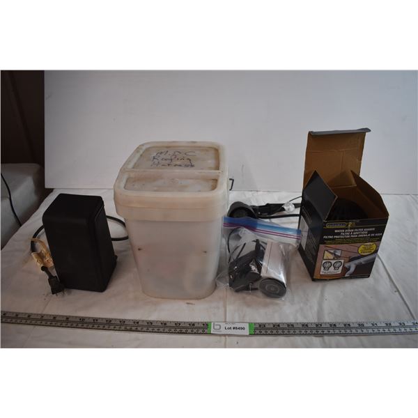 Roofing Harness, Dashcam, Light Timer, and Water Drain Filter Guard