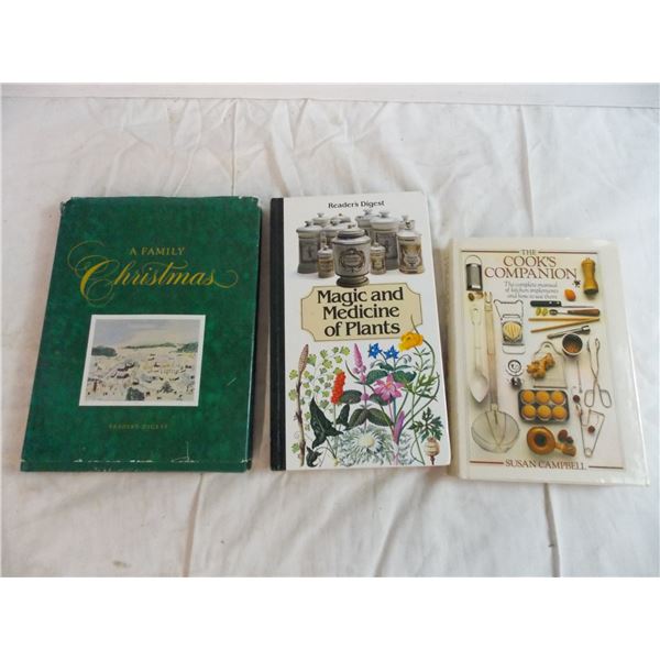 Vintage Christmas, Medicinal Plants, and Cook's Companion Books