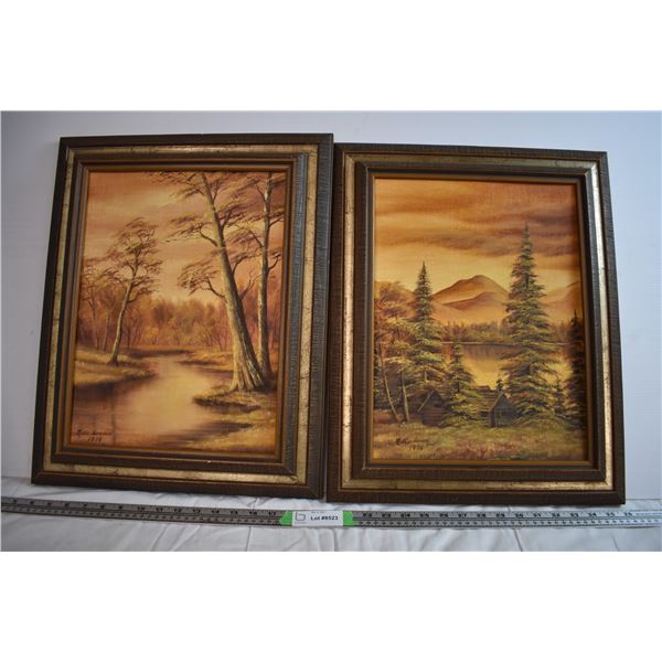 *(2) Nettie Harder Paintings (20" x 16")