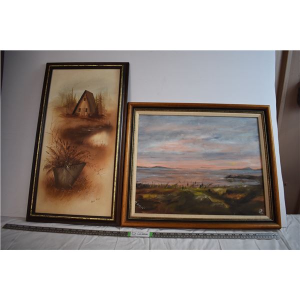 *Helen Miller Painting and Unsigned Painting