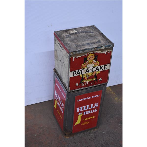 *Large Pat-a-Cake Biscuit Tin with Coffee Tin