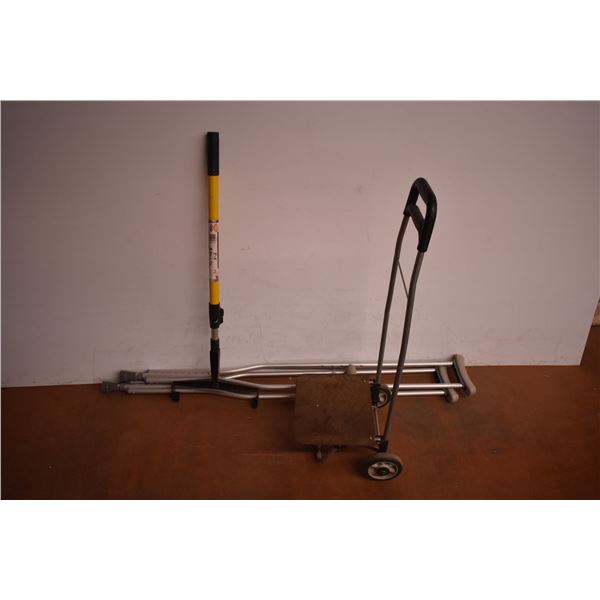 *Crutches, Extendable Paint Roller, and Small Cart