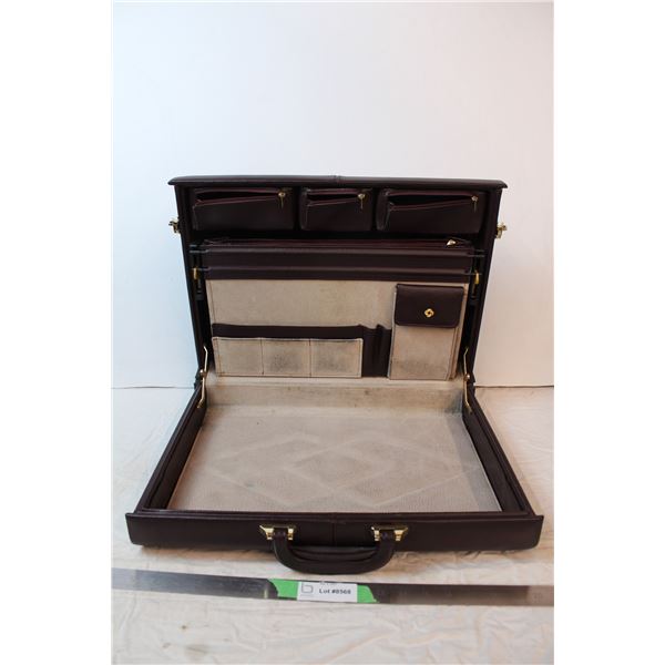 Double lock vintage briefcase