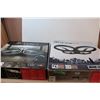 Image 1 : (2) Parrot drones - 1 looks to need repair / for parts - includes batteries, bodies, misc