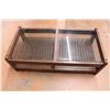Image 1 : Glass top coffee table 48”x24”x15”