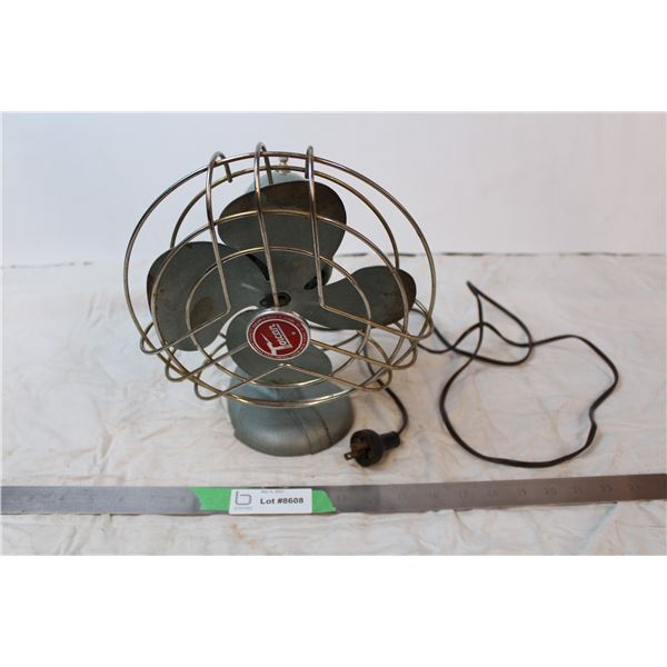 Vintage Torcan fan - 12" tall - 9" wide - (working & swivels)