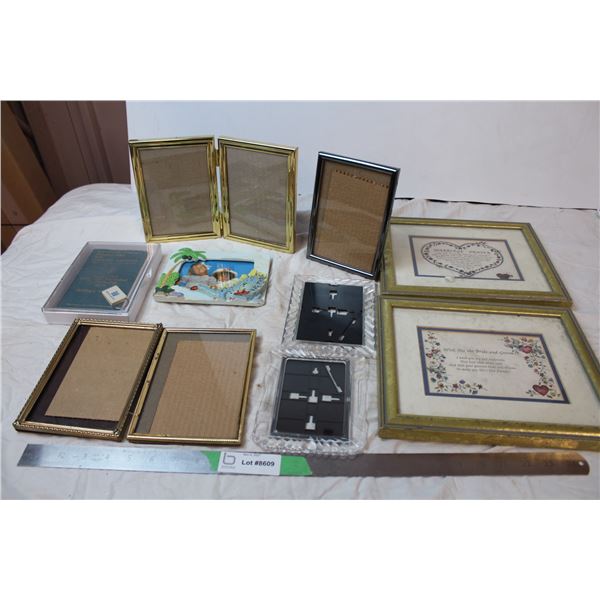 Lot of various photo frames