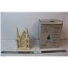 Image 1 : Hand painted Ceramic partylite candle holder Cathedral (in box)