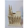 Image 3 : Hand painted Ceramic partylite candle holder Cathedral (in box)