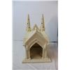 Image 4 : Hand painted Ceramic partylite candle holder Cathedral (in box)