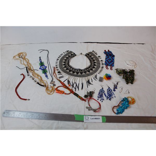 Lot of jewelry; beadwork