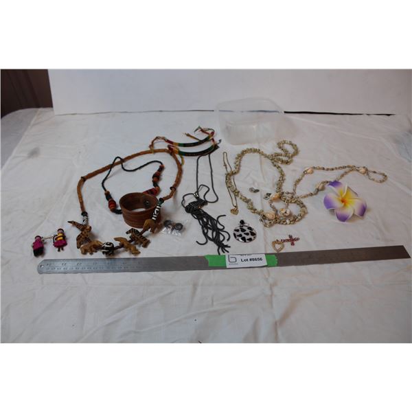 Lot of Jewelry; Hawaii, Africa, misc.