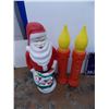 Image 1 : *Plastic Santa Clause + Candles - outdoor ornaments