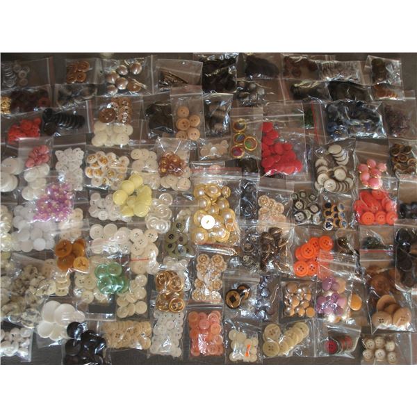 Assortment of (110 bags) matching buttons