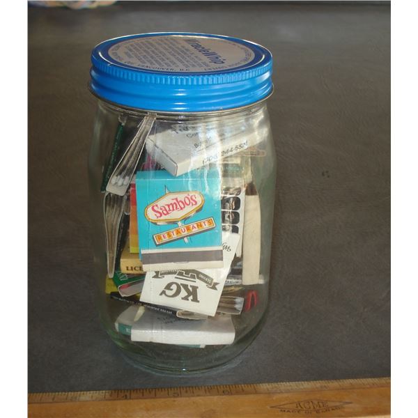 Jar of match books