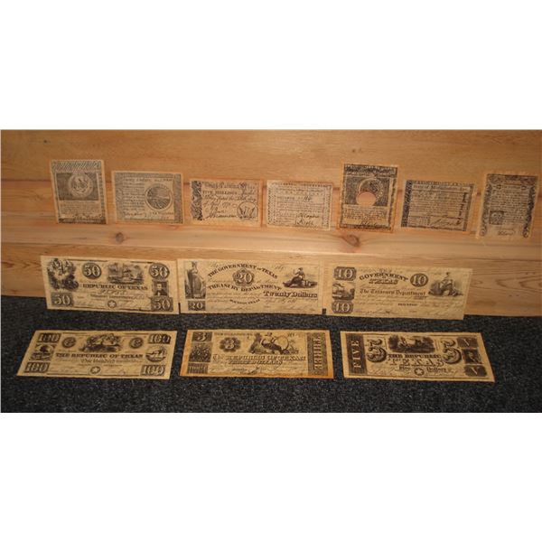 US Money colonial revolution republic of texas (Reproduction?)