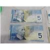 Image 5 : (5) $2 bills + (3) $5 bills