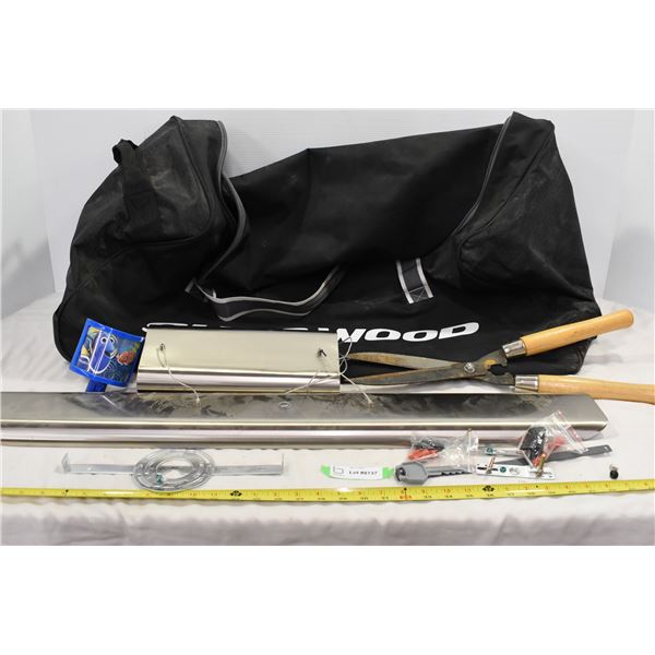 *Hockey Bag w/ Hedge Clippers & Light Fixtures