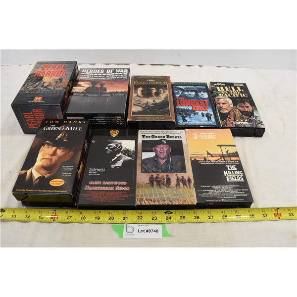 War Movie VHS’s