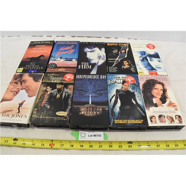 Independence Day, Training Day, Tomb Raider & Misc. VHS Tapes